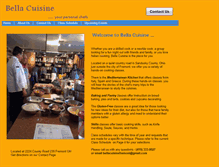 Tablet Screenshot of bellacuisinefremont.com